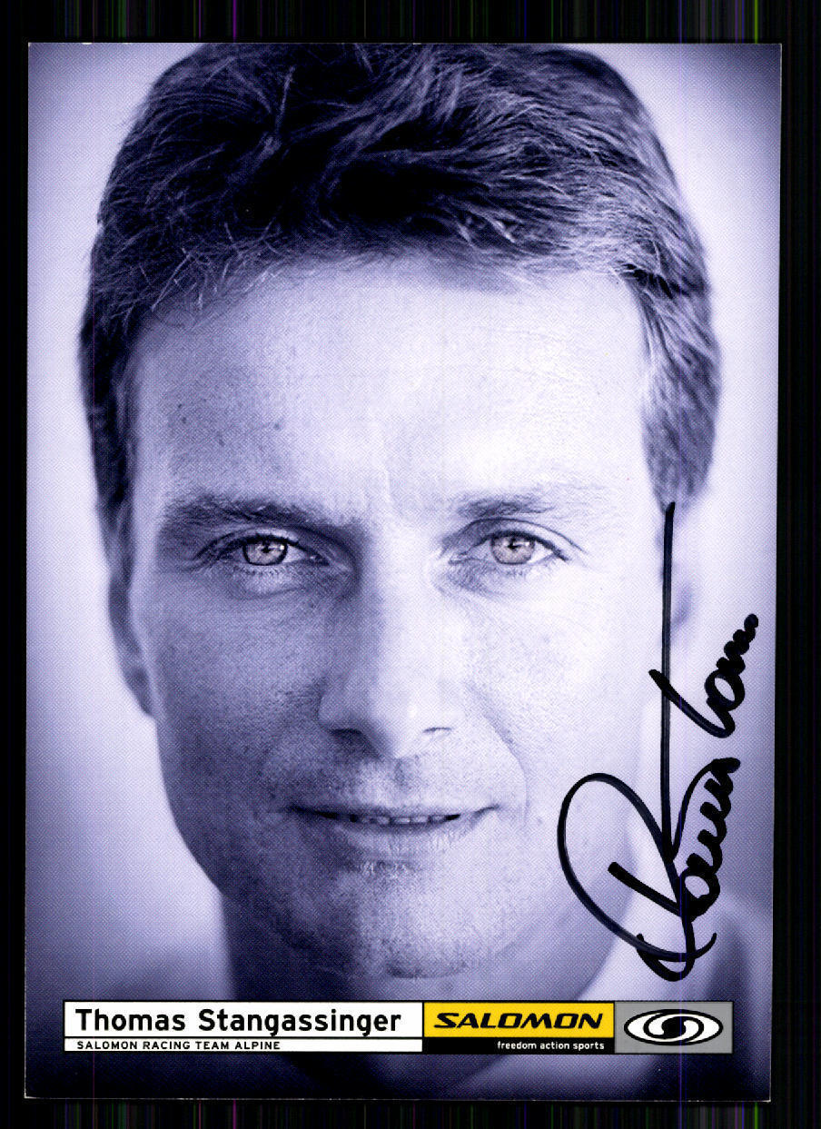 Cartolina Thomas Stangassinger Salomon originale firmata +43930 + A 66040