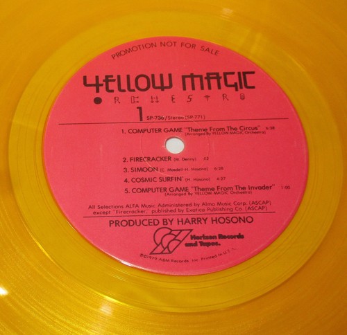 YELLOW MAGIC ORCHESTRA - SELF-TITLED ( LP ) 1st US 1979 Yellow Transparent Promo - Picture 6 of 14
