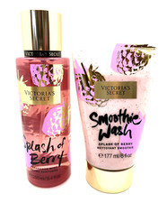New 2PC Victoria's Secret SPLASH OF BERRY Mist  Wash Set RASPBERRY  PEAR
