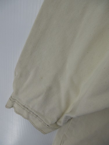 VINTAGE Paco Jeans Shirt Men XL White Hip Hop Grommet Lace Streetwear Button Up* - Picture 7 of 16