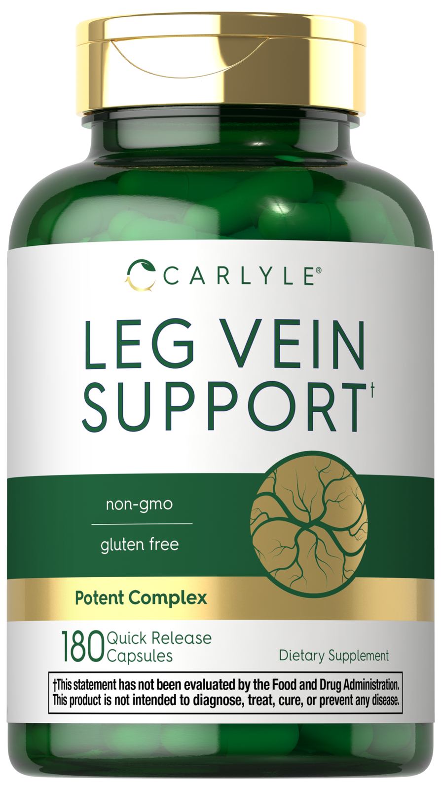 Leg Vein Supplement |180 Capsules | Supports Healthy Vein Function | by Carlyle