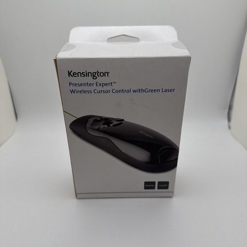 Kensington Expert Wireless Presenter with Green Laser Pointer and Cursor Control - Picture 1 of 3