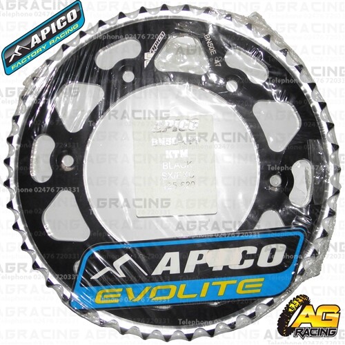 Pignone posteriore nero Apico Evolite 47T 520 per Husqvarna FE 250 2019 - Foto 1 di 1