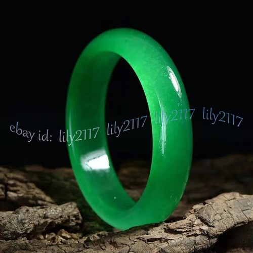 Real Natural Green Jade Jadeite Gemstone Bangle Bracelet Jewelry Amulet 56-64mm - Picture 10 of 13