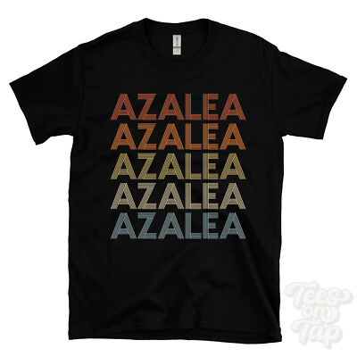 AZALEA WIEDERHOLTES RETRO-STIL T-SHIRT Herren & Damen Neuheit cool Name Geschenk