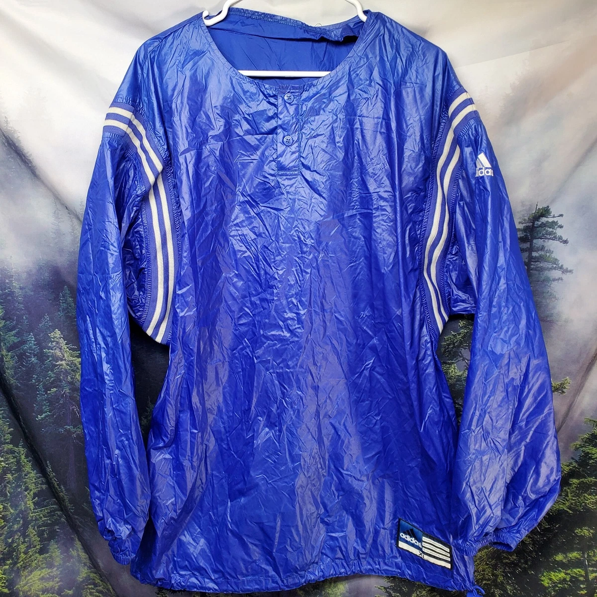 VERY RARE Vintage Adidas Mens Size XL Pullover Rain Jacket