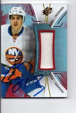 2016-17 SPx Rookies Red Jersey /235 Mathew Barzal NEW YORK ISLANDERS SIGNED COA