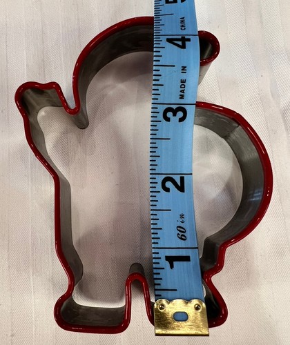 2 Stainless Steel Cookie Cutters Santa/Candy Cane COOKIE CUTTER Threshold - Picture 4 of 12