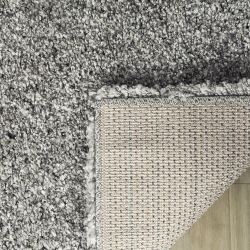 Non-Shedding & Stain Resistant 3' x 5' Silver Shag Rug - Easy Care Elegance - Picture 11 of 12