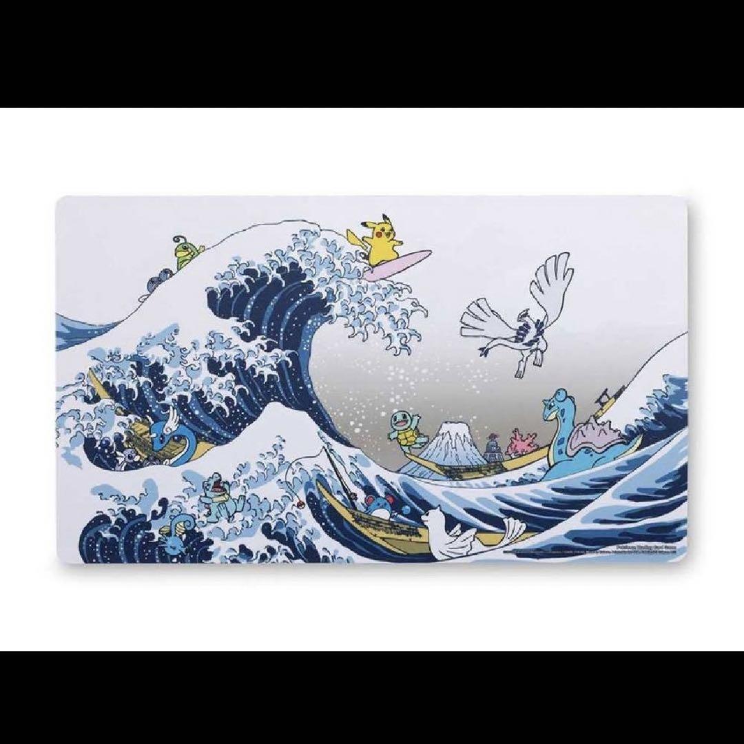 Pokemon Center TCG Great Wave Pikachu Friends Playmat Pokemon Center TCG Great Wave Pikachu Friends Playmat