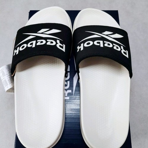 Sandali infradito estivi neri Reebok donna slide misura 6,5 piscina spiaggia scarpe - Foto 11 di 16