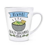 Beware VerrüCkte Guacamole Mann 341Ml Latte Becher Tasse Vatertag Freund Lustig