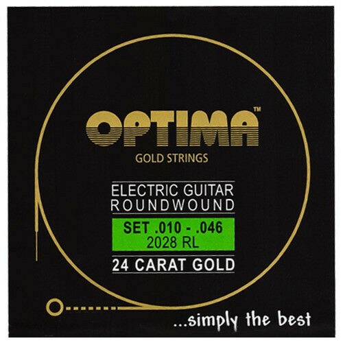Optima 24K Gold electric guitar strings set 2028RL 1046 4054829015512