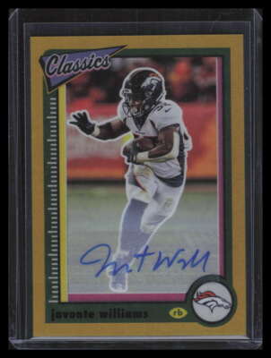 2022 Classics Premium Significant Signatures Gold 33 Javonte Williams Auto 17/20