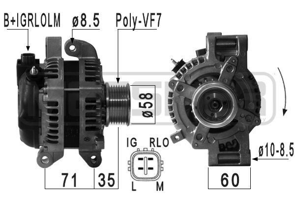 Messmer Lichtmaschine Generator 130A 14V FüR Toyota RAV 4 III 2.2 D 4WD 2.0-image