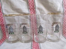 4 Biergl&auml;ser Brunsviek ALT Oberg&auml;riges Spezialbier H14,5cm D7,5cm 0,4l TOP