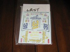 NASCAR 1/24 31 Wrangler Jeans Dale Earnhardt Jr Chevy Waterslide Decals NEW NOS