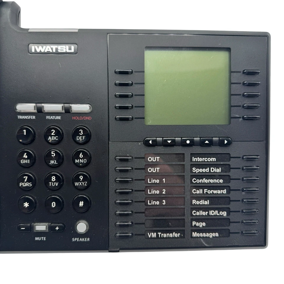 Teléfono Iwatsu IX-5910 ECS con Soporte Icono IP VoIP Negro - Múltiples Cantidades Disponibles Foto 2 de 4