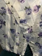 CEJON PURPLE ROSES OBLONG SCARF