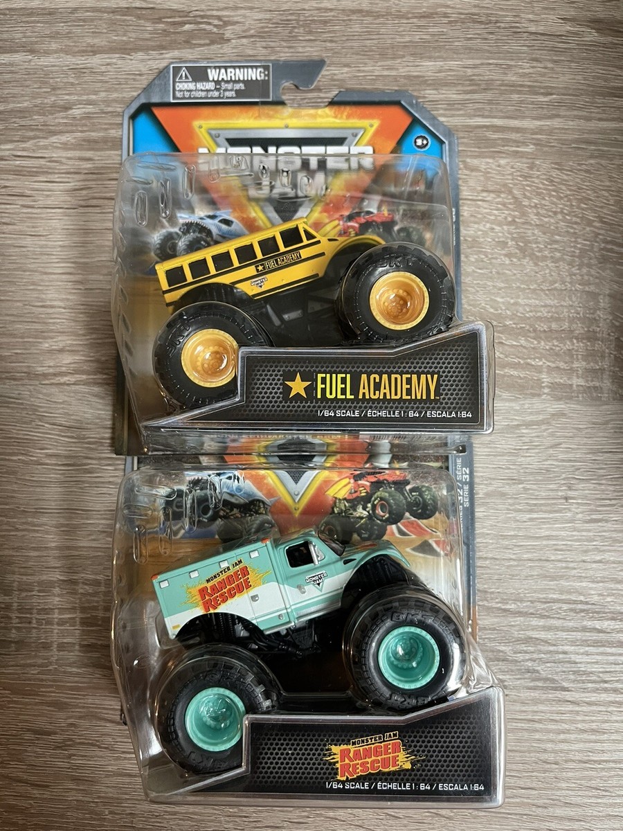モンスタージャム1/64 2パック-レクリエーション　VS　レンジャーレスキュー Monster Jam, Official Radical Rescue vs. Earth Shaker Die