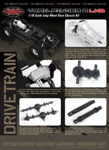 Trail Finder 2 Truck Kit LWB 1/10 Scale Long Wheel Base Chassis ONLY Kit Z-K0059 - Picture 5 of 12