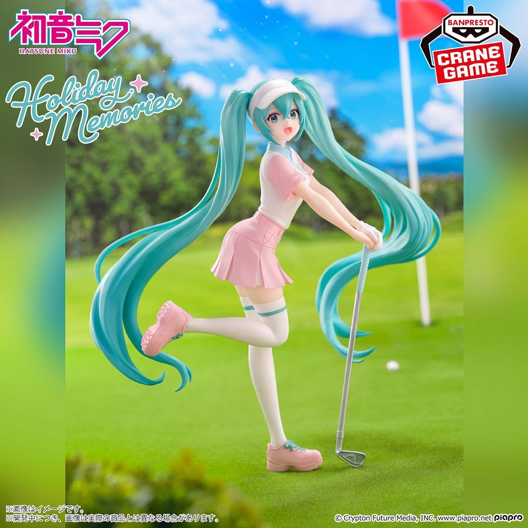 miku様確認用♡ウェディングバージョン・イニシャルオブジェ Hatsune Miku Holiday Memories Figure Golf Ver. BANPRESTO 8.0in