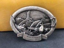 Vtg Waynoka Belt Buckle 1884-1984 100 Years Of Change 2nd Edition