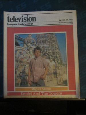 Television Magazine Regional TV Guide April 1987 Miguel Alamo Daniel & Towers