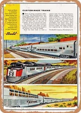 METAL SIGN - 1956 Custom Made Trains Vintage Ad