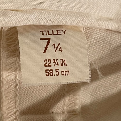 Tilley Endurables Hat Size 7 1/4 Cream Duck Fishing Outdoor Safari Hiking Boonie - Picture 14 of 15