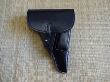 P-38 Soft Shell Black Leather Holster German Marked