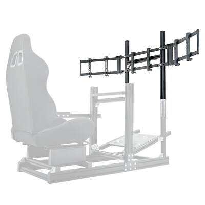 Marada Triple Monitor Mount Stand for Aluminum Alloy Racing Simulator Cockpit