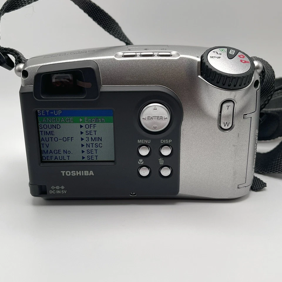 Câmera Digital Compacta Toshiba PDR-M65 3MP 3x Zoom Óptico Tela LCD TESTADO MUITO BOM ESTADO - Imagem 4 de 4