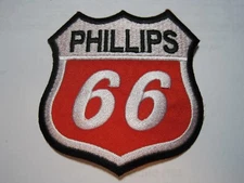 PATCH PHILLIPS 66 UNIFORM CLOTH PATCH IRON ON / SEW ON 3 INCH CREST / CAP SIZE