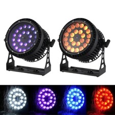 DJ Light 24X6in1 RGBWA UV Led Waterproof Zoom Par Light IP65 Outdoor Stage 2pcs