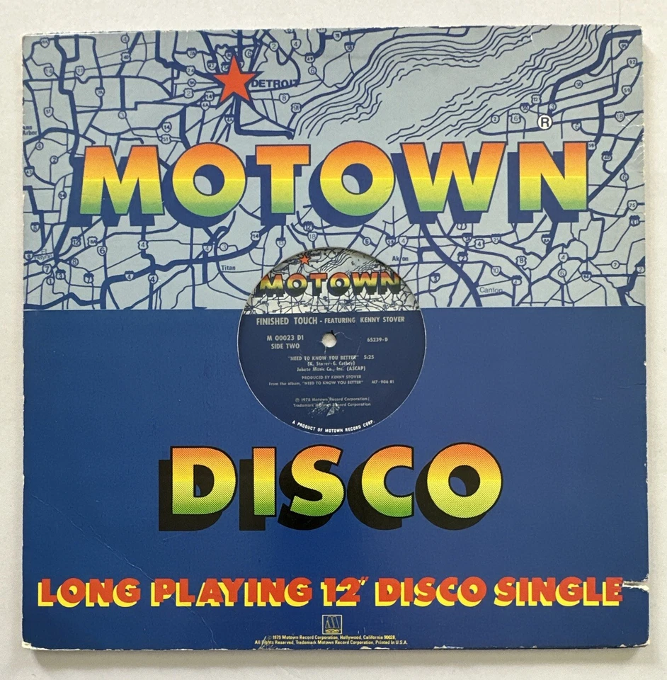 Finished Touch  The Down Sound 1979 Motown 12” Vinyl Record Soul Disco Vg+ / Vg+ - Image 4 of 4