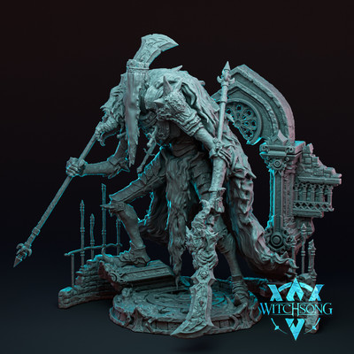 Der gesichtslose König - von WitchSong Miniatures | Fantasie | D&D | Biest | Monster
