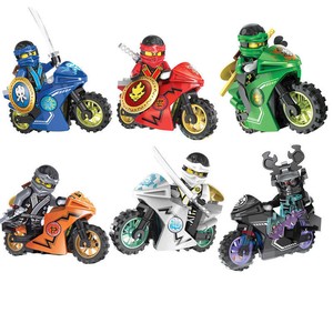 Details About 6 Pcs Ninjago Lloyd Zane Cole Jay Zane Motorbike Building Block Fits Legoes Set