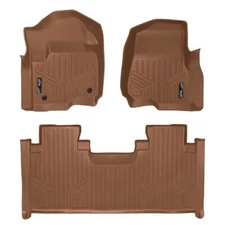 Smartliner Tan 1st & 2nd Row Floor Liners for Ford F-250