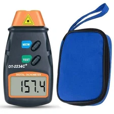 Digital Tachometer Laser Photo Non Contact RPM Tach Meter Motor Speed Gauge New