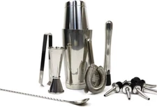 Livevie Boston Cocktail Shaker Set, 13-Piece Professional Bartender Kit