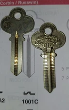 Corbin / Russwin, 1001C, Vintage (1) Key Blank.