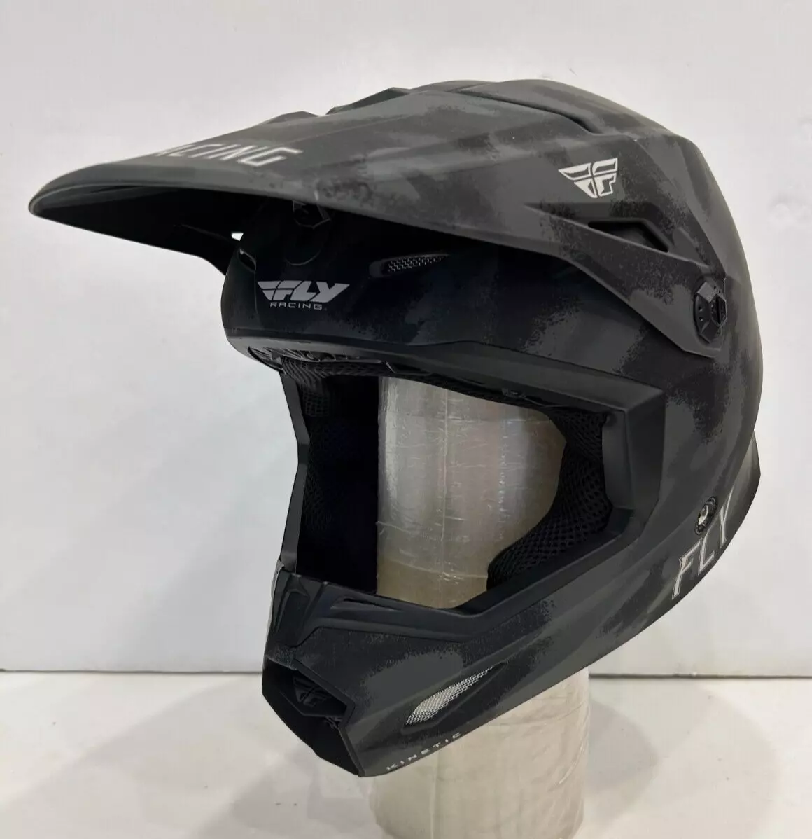 Open Box Fly Racing Kinetic SE Tactic Dirt Bike Helmet Grey Camo