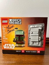 LEGO BRICKHEADZ: Signed Boba Fett and Han Solo in Carbonite (41498) NYCC 2017