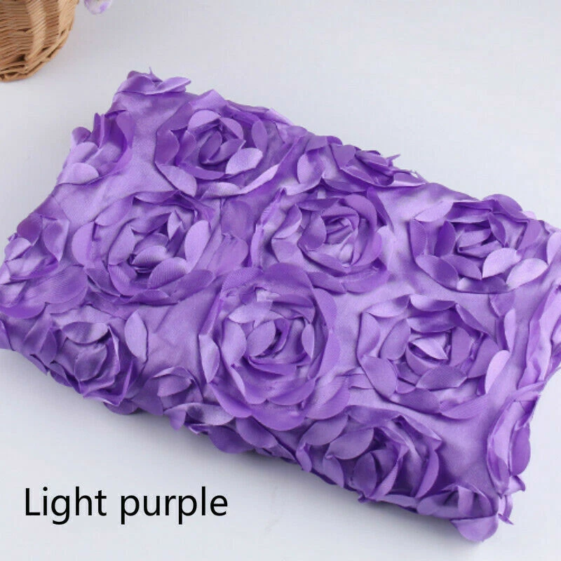 Vestido artesanal hágalo usted mismo 2M 3D flor roseta tela boda alfombra escenario fondo Foto 3 de 4