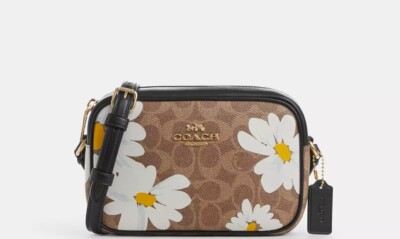 NWT COACH CZ609 Mini Jamie Camera Bag in Signature Canvas