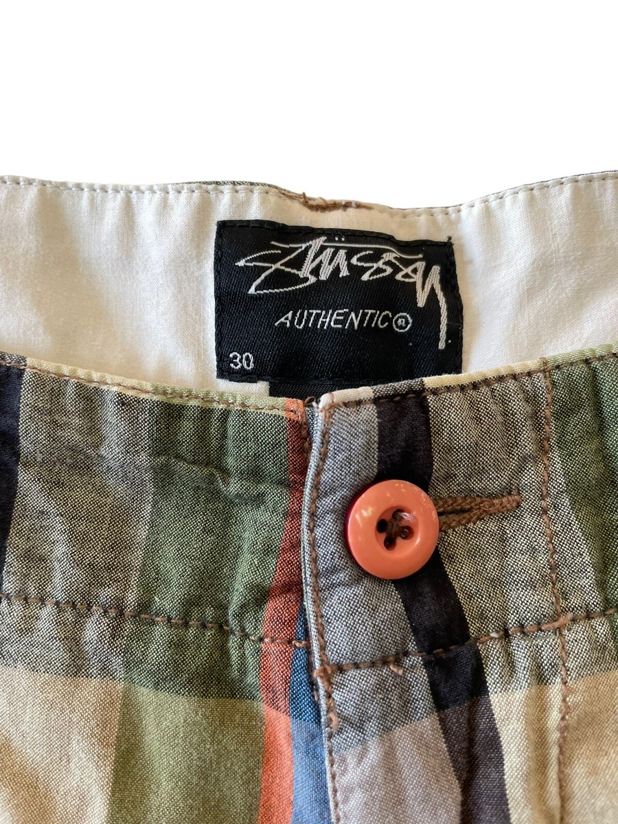 Stussy Authentic Plaid Shorts Regular fit Men's Size 30x11