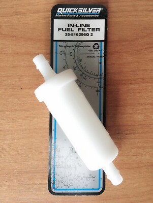 Genuine Quicksiiver Inline Fuel Filter For 70hp 80hp Mercury 2 Stroke Outboard Ebay