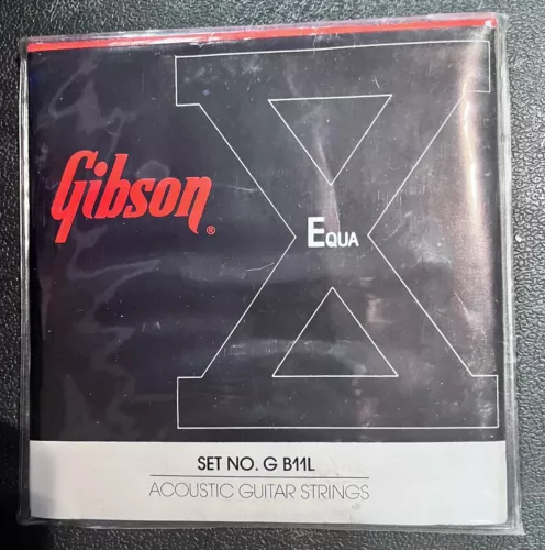 Gibson GB11L Vintage & Rare Equa X Acoustic Guitar Strings Light Gauge