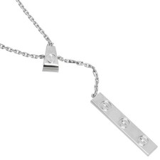  Cartier Love Y-Shape Plate Necklace 18K Whit...